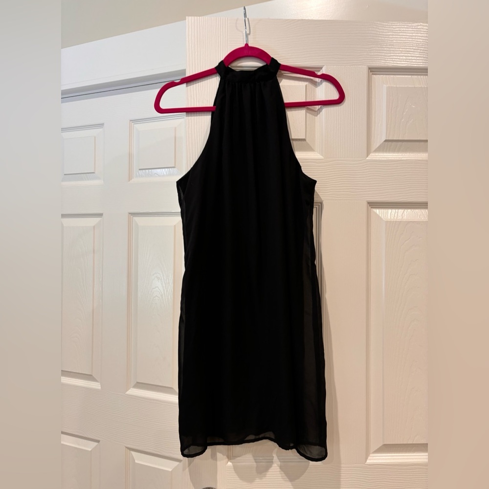 G by guess black mock neck dress SZ XS